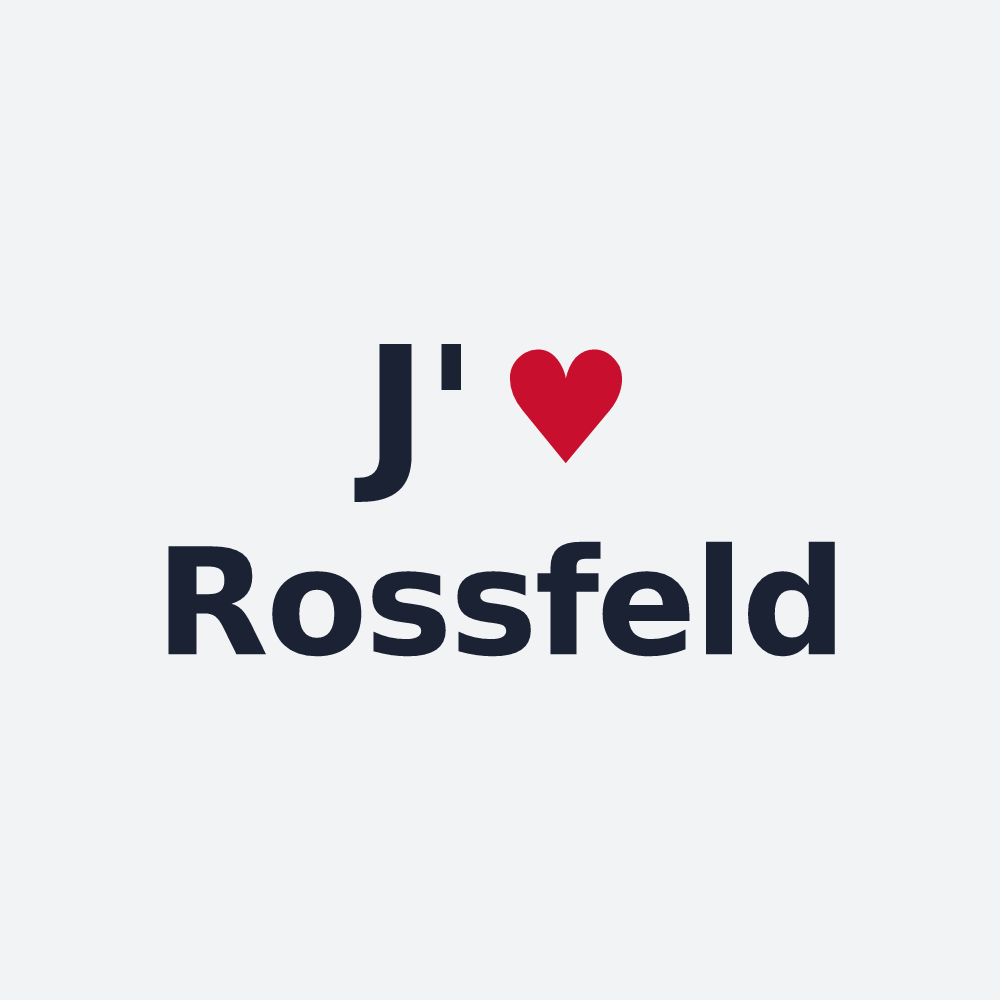 Poster personnalisé Rossfeld — design J'aime Rossfeld