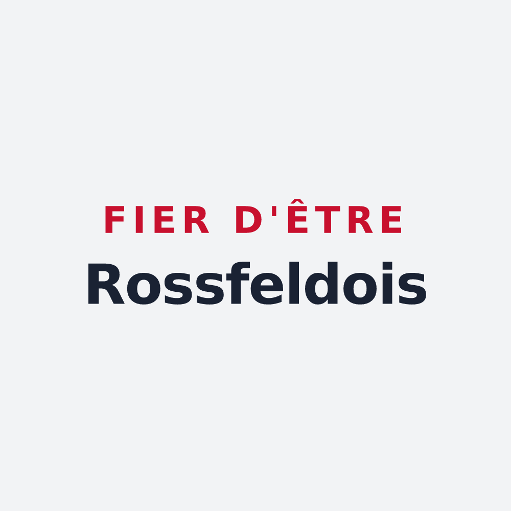 Poster « Fier d'être Rossfeldois » — design pour Rossfeld