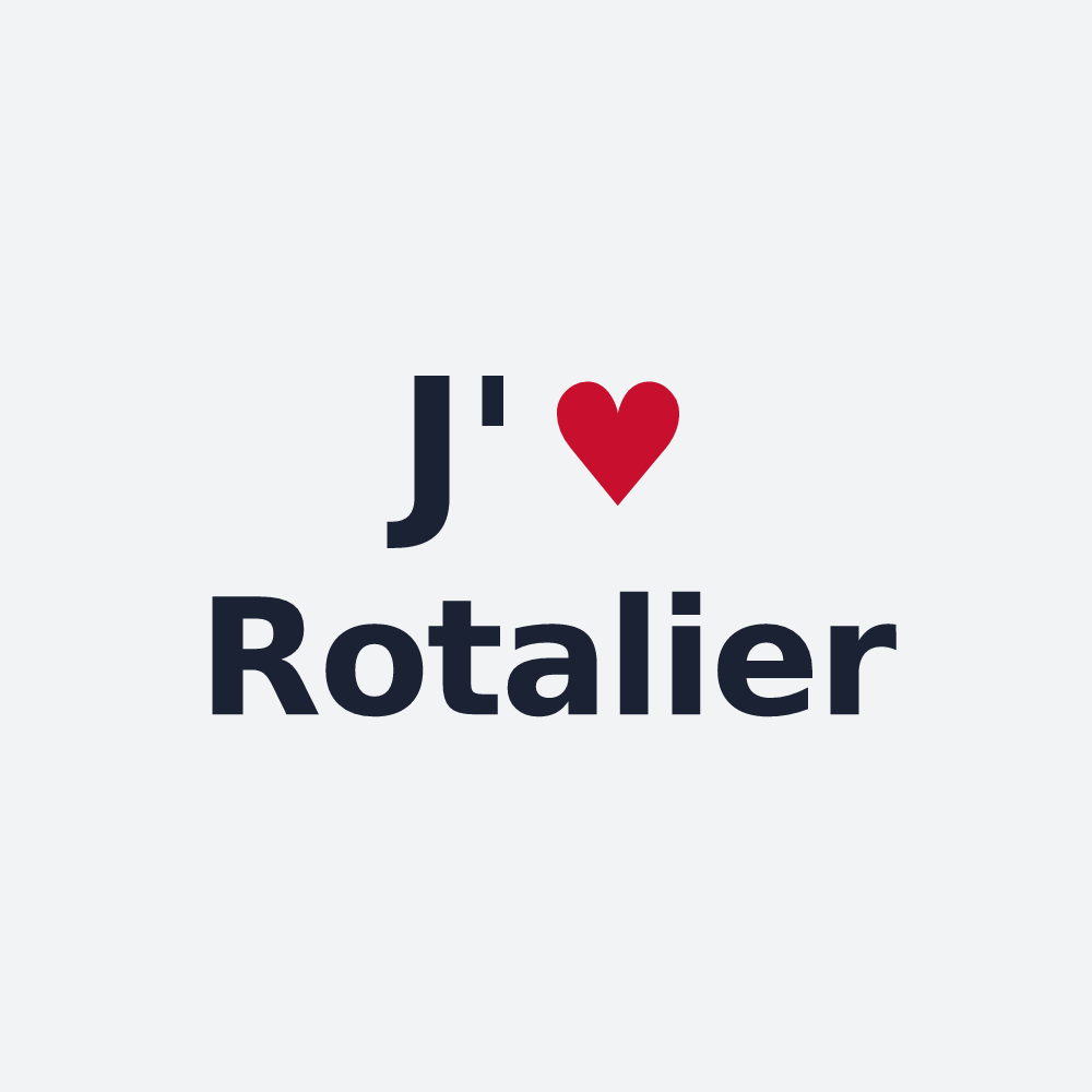 Poster personnalisé Rotalier — design J'aime Rotalier