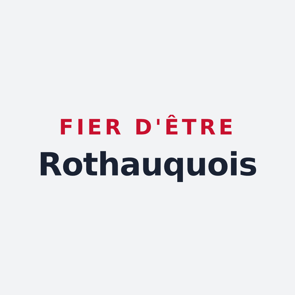 Poster « Fier d'être Rothauquois » — design pour Rothau