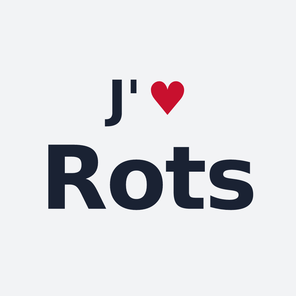 Poster personnalisé Rots — design J'aime Rots