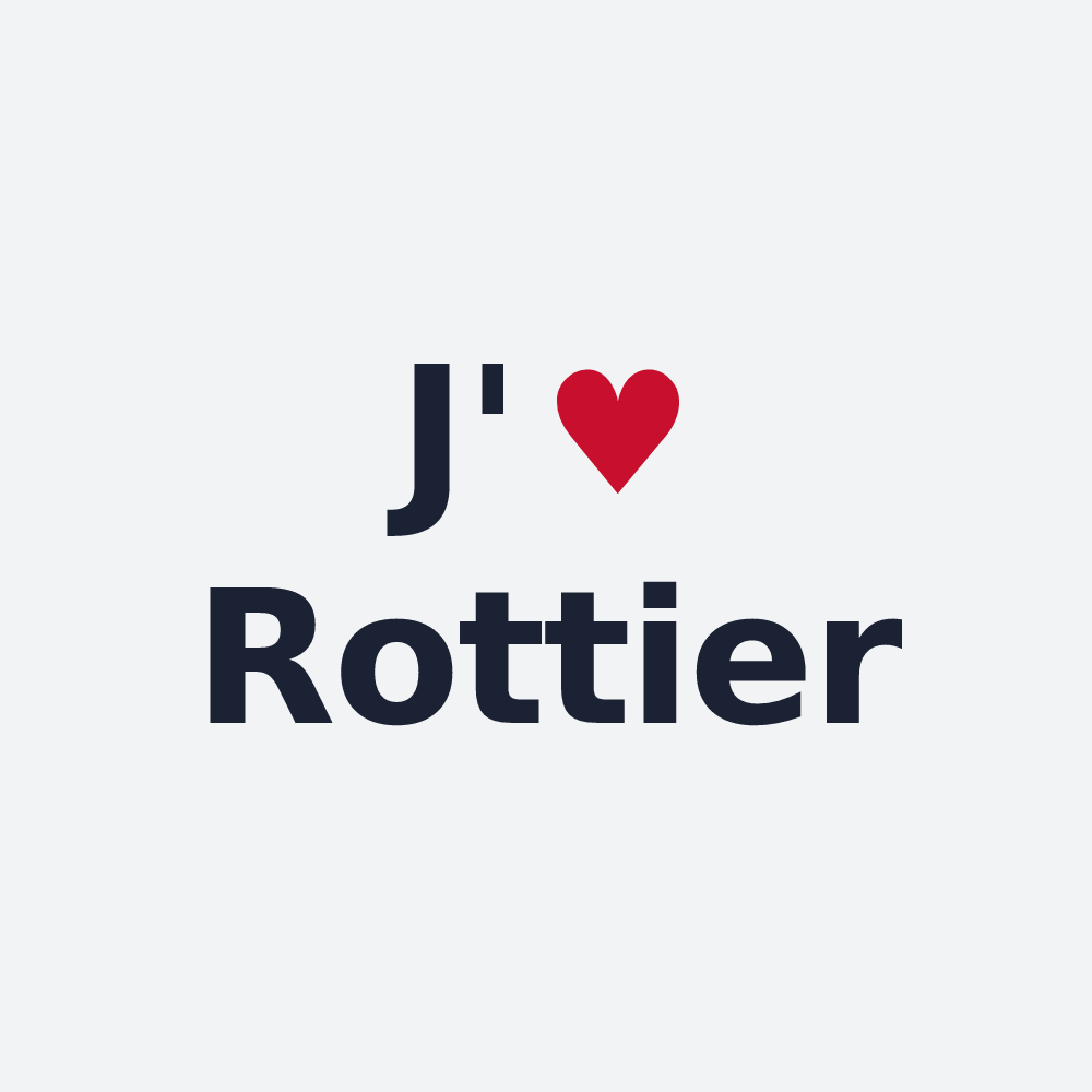 Poster personnalisé Rottier — design J'aime Rottier