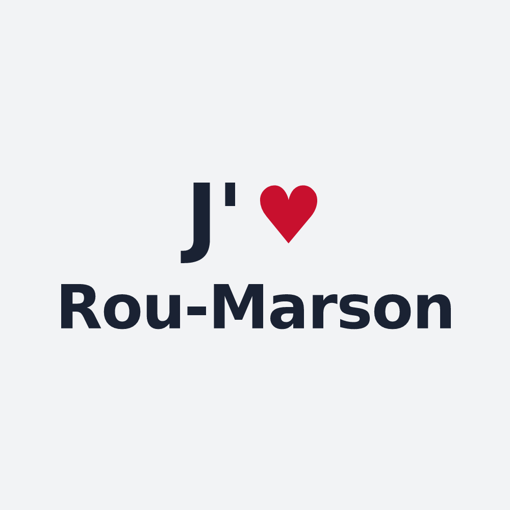 Poster personnalisé Rou-Marson — design J'aime Rou-Marson