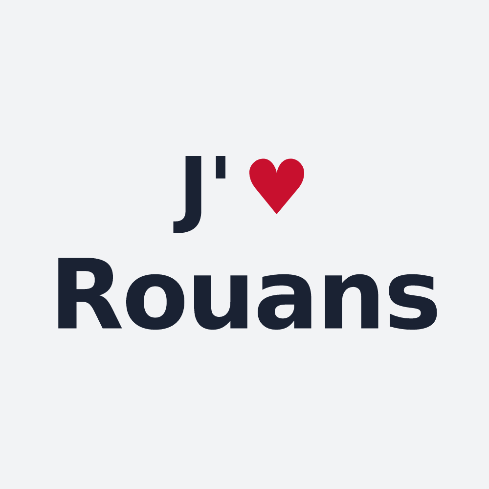 Poster personnalisé Rouans — design J'aime Rouans