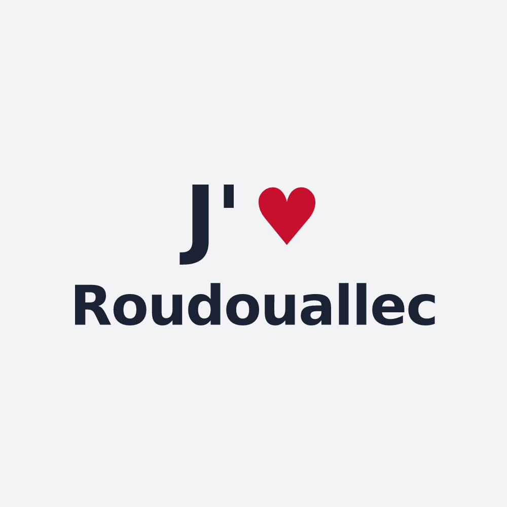 Poster personnalisé Roudouallec — design J'aime Roudouallec