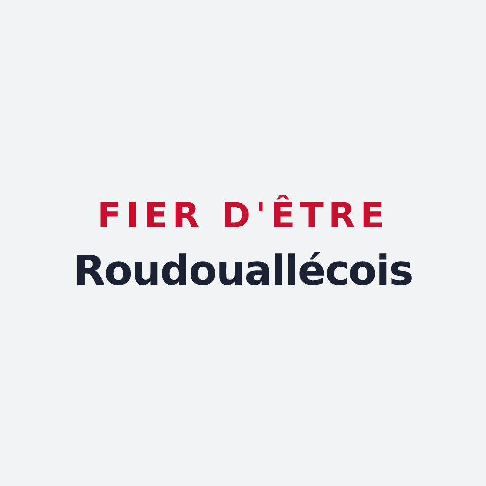 Poster « Fier d'être Roudouallécois » — design pour Roudouallec