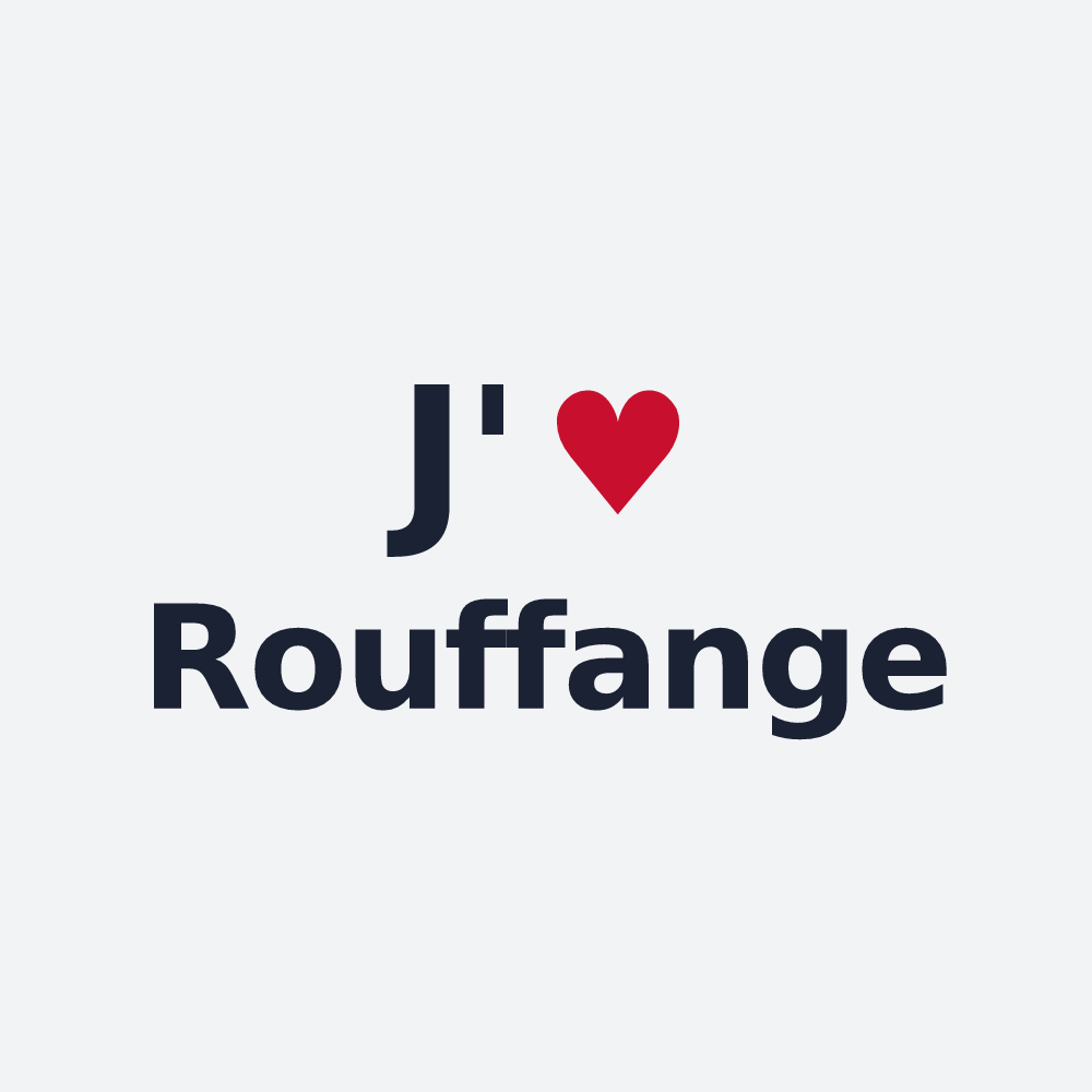 Poster personnalisé Rouffange — design J'aime Rouffange