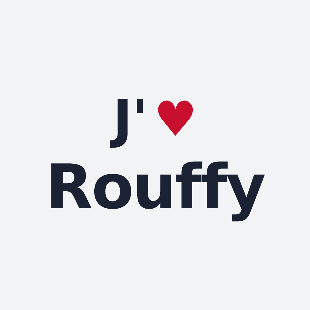 Poster personnalisé Rouffy — design J'aime Rouffy