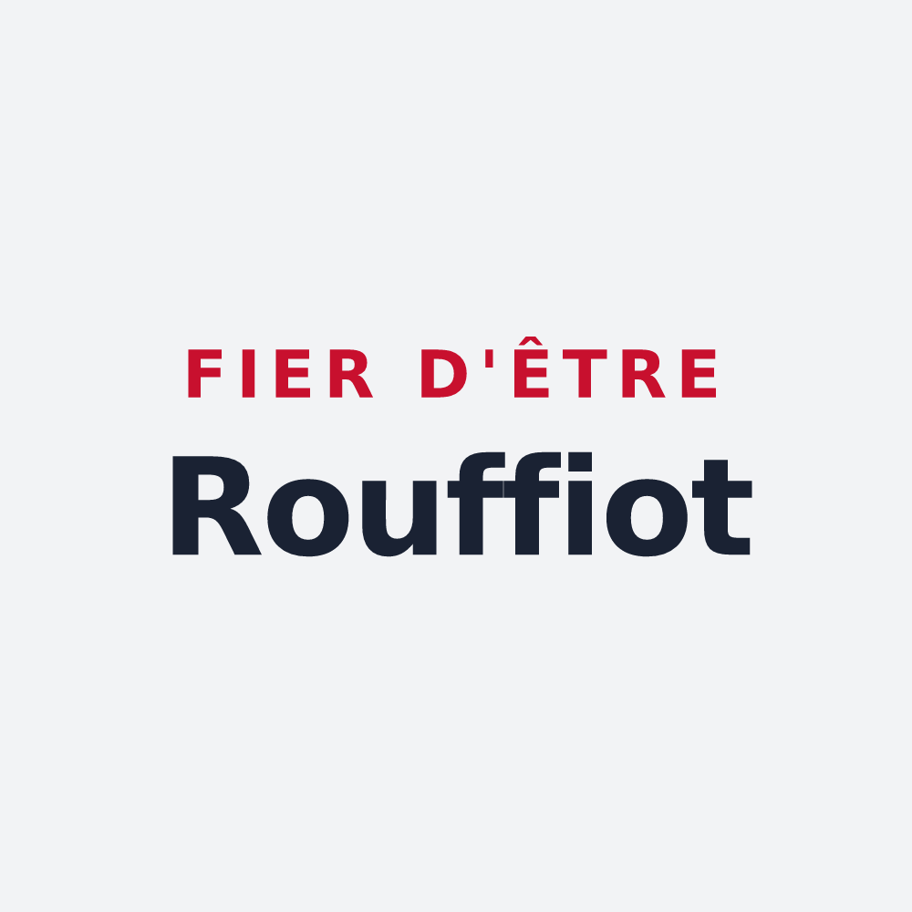 Poster « Fier d'être Rouffiot » — design pour Rouffy