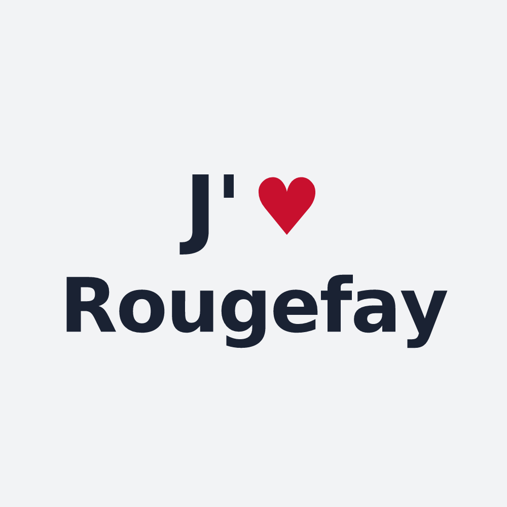 Poster personnalisé Rougefay — design J'aime Rougefay