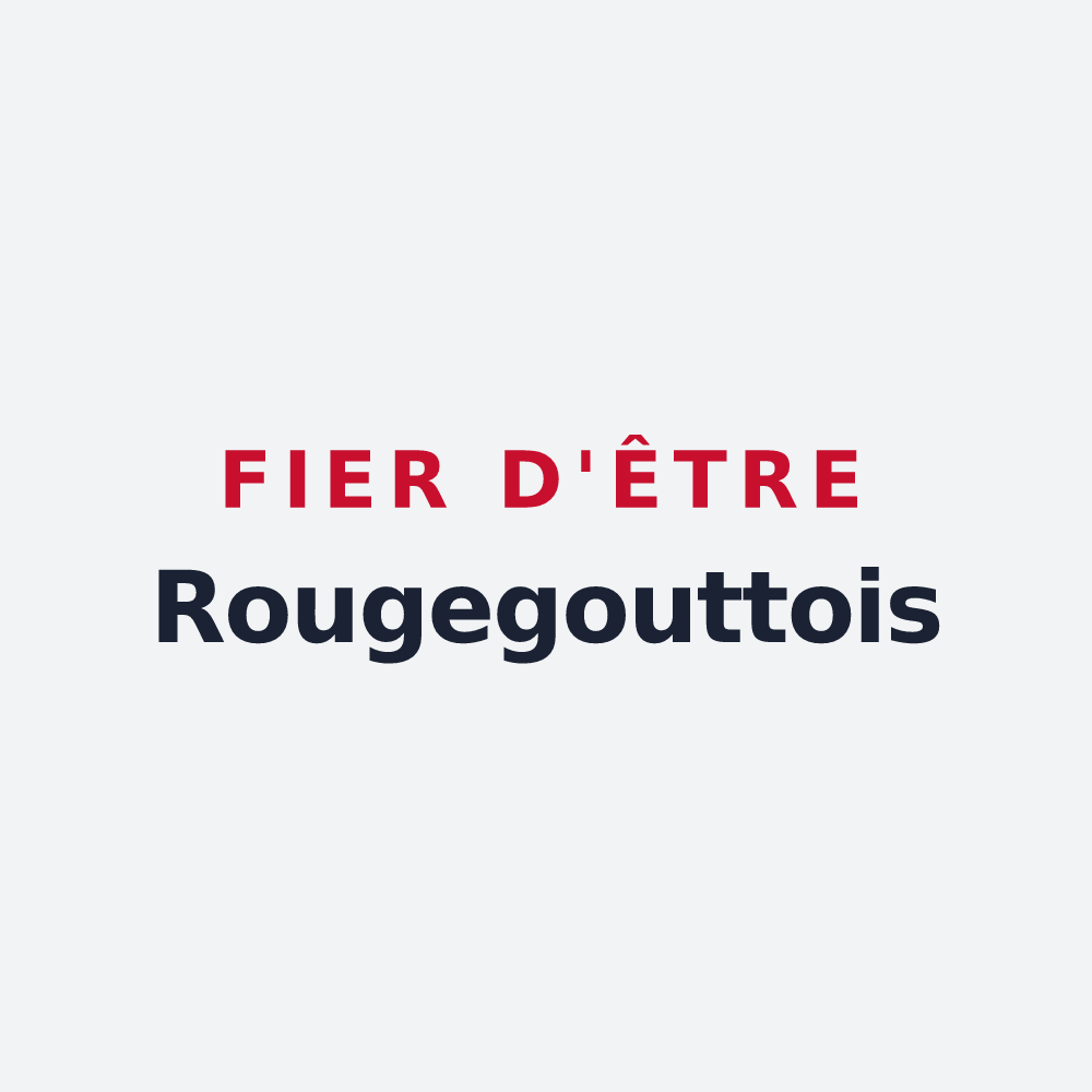 Poster « Fier d'être Rougegouttois » — design pour Rougegoutte