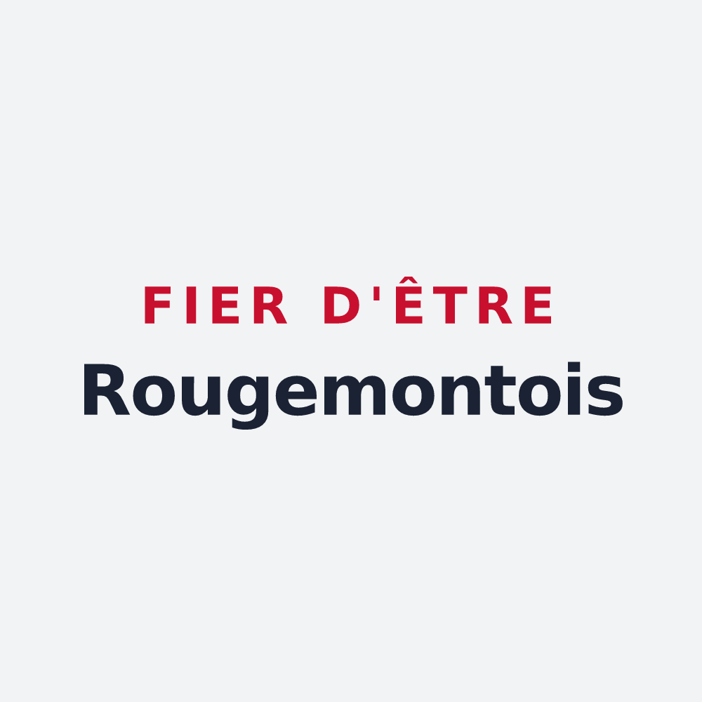 Poster « Fier d'être Rougemontois » — design pour Rougemont-le-Château