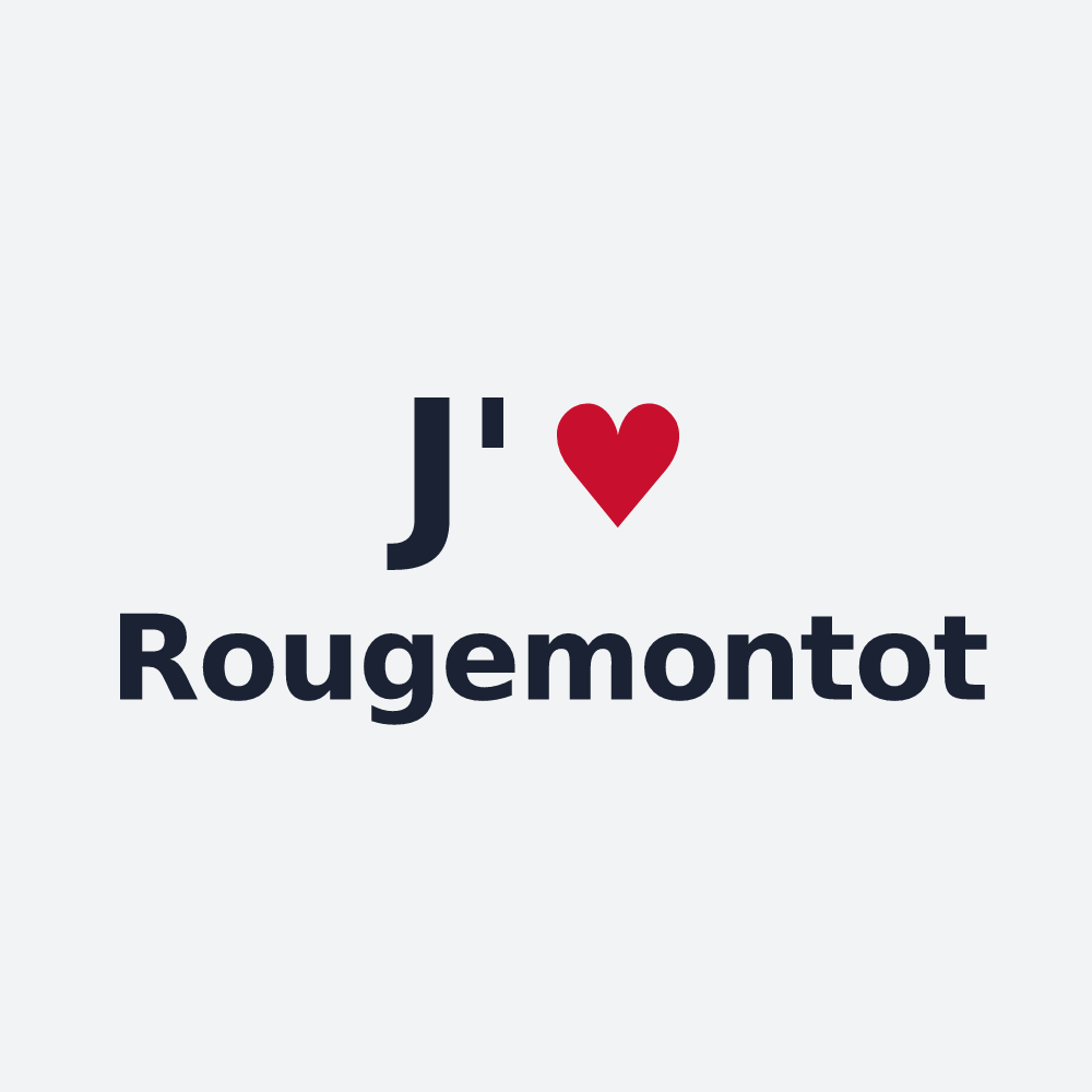 Poster personnalisé Rougemontot — design J'aime Rougemontot