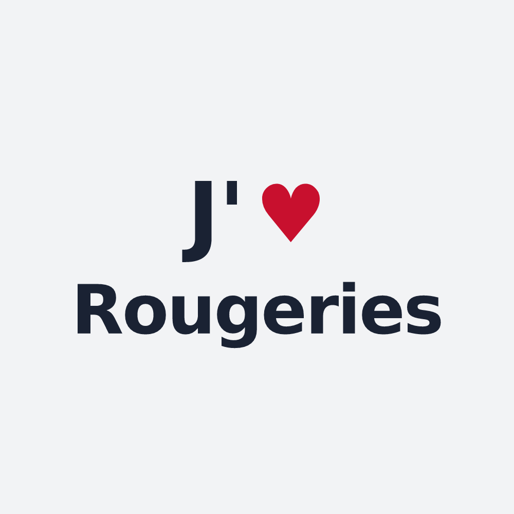 Poster personnalisé Rougeries — design J'aime Rougeries