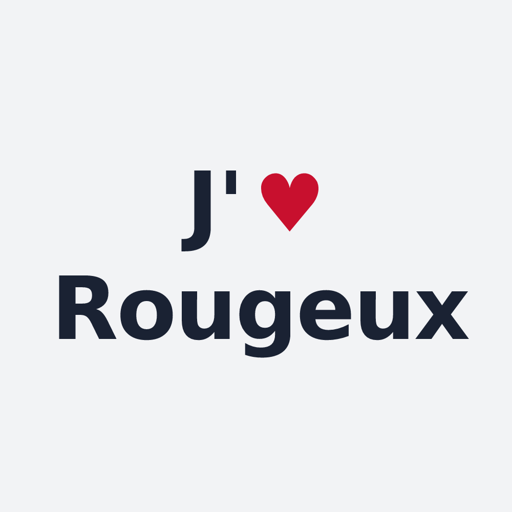 Poster personnalisé Rougeux — design J'aime Rougeux