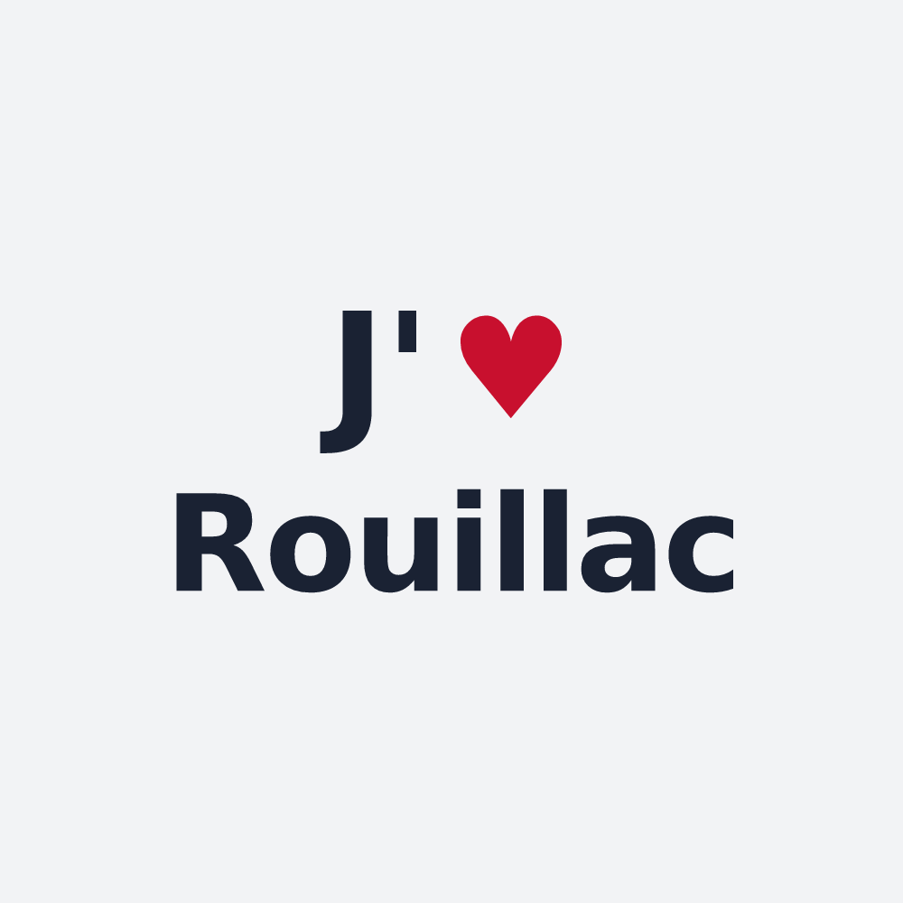 Poster personnalisé Rouillac — design J'aime Rouillac