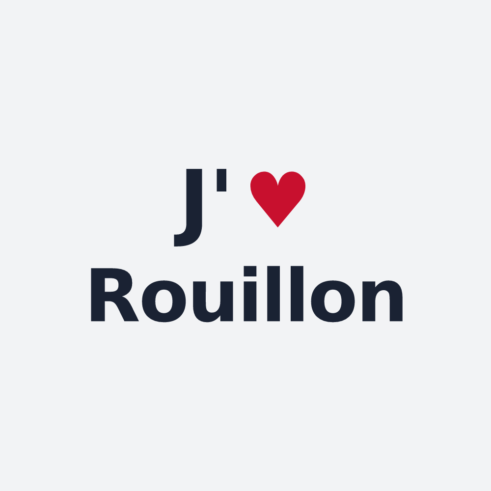 Poster personnalisé Rouillon — design J'aime Rouillon