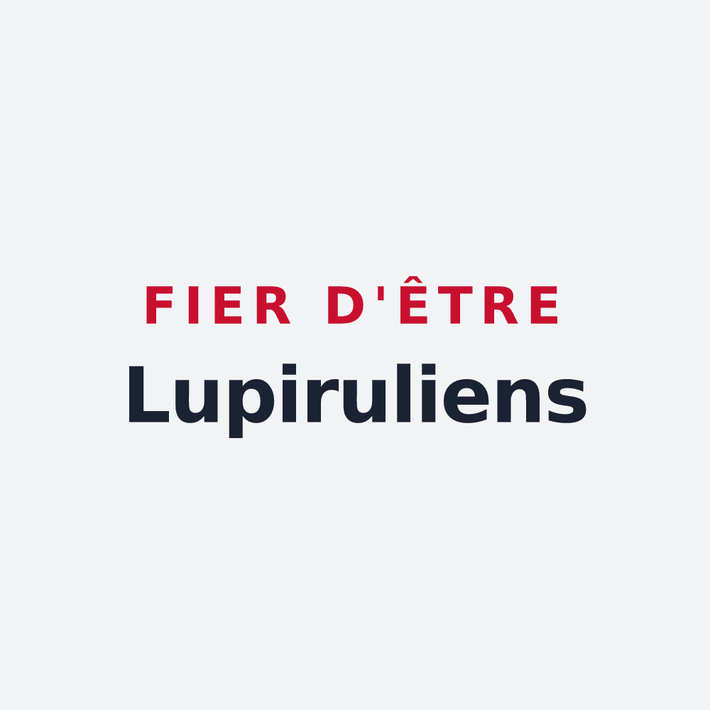 Poster « Fier d'être Lupiruliens » — design pour Rouilly-Saint-Loup