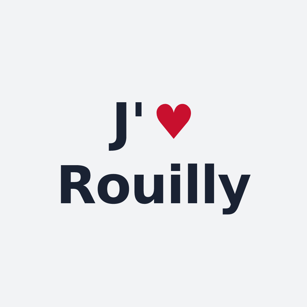 Poster personnalisé Rouilly — design J'aime Rouilly