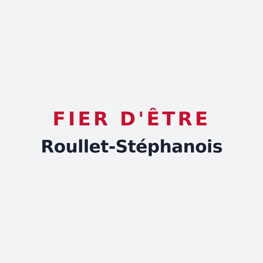 Poster « Fier d'être Roullet-Stéphanois » — design pour Roullet-Saint-Estèphe