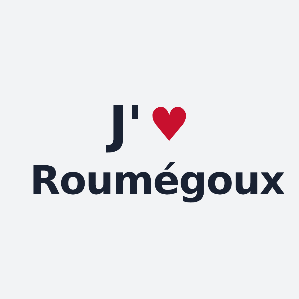 Poster personnalisé Roumégoux — design J'aime Roumégoux