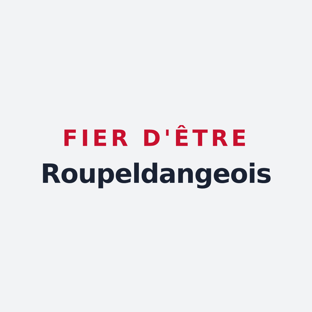 Poster « Fier d'être Roupeldangeois » — design pour Roupeldange