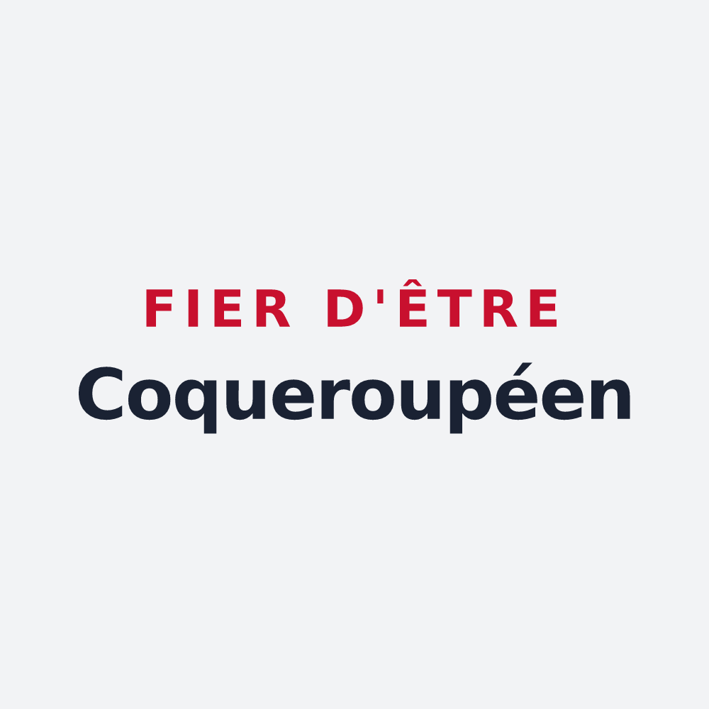 Poster « Fier d'être Coqueroupéen » — design pour Rouperroux-le-Coquet