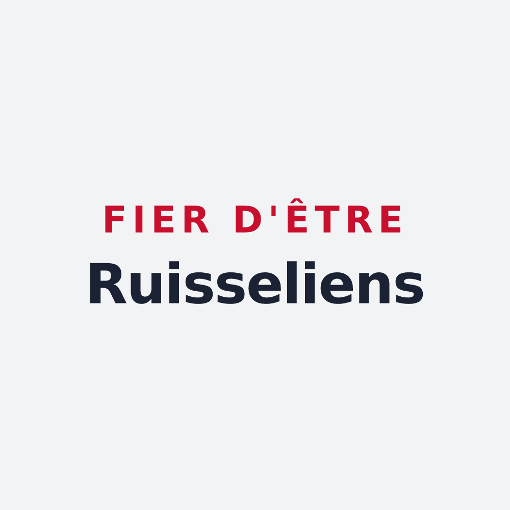Poster « Fier d'être Ruisseliens » — design pour Rousseloy