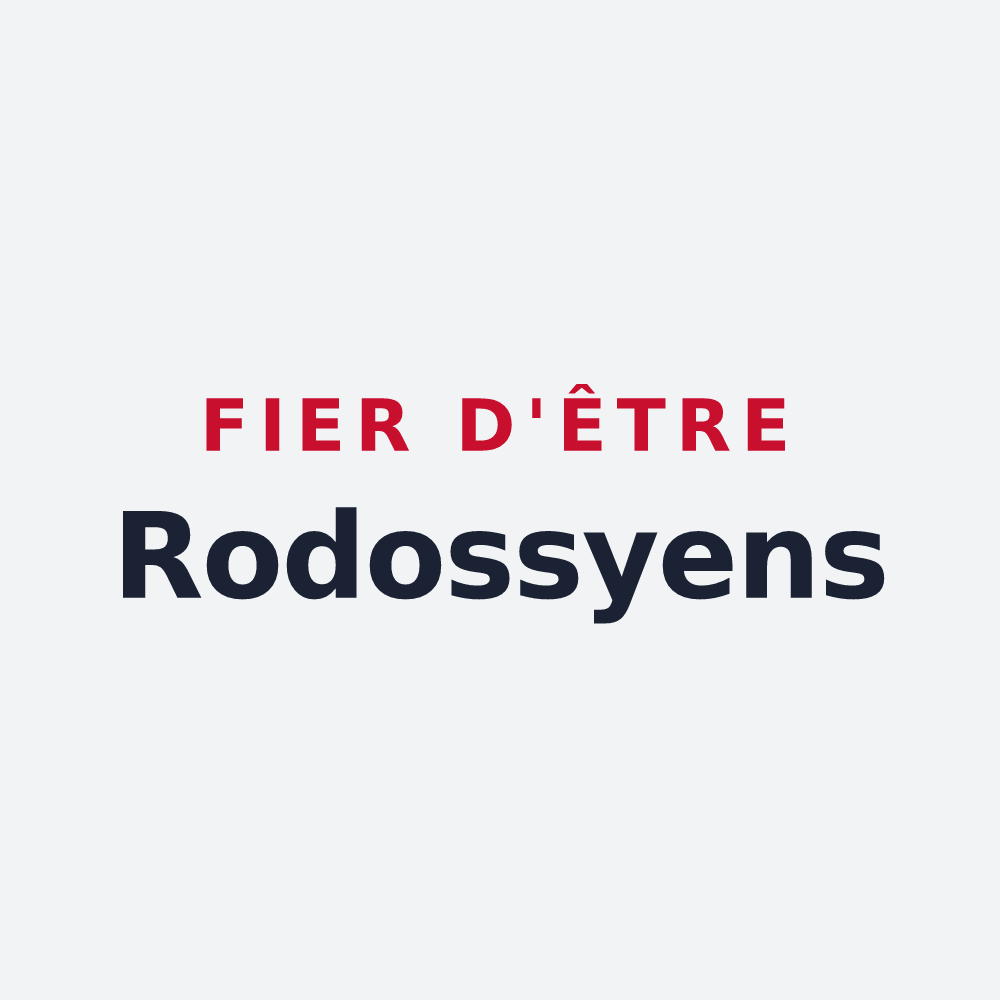 Poster « Fier d'être Rodossyens » — design pour Roussy-le-Village