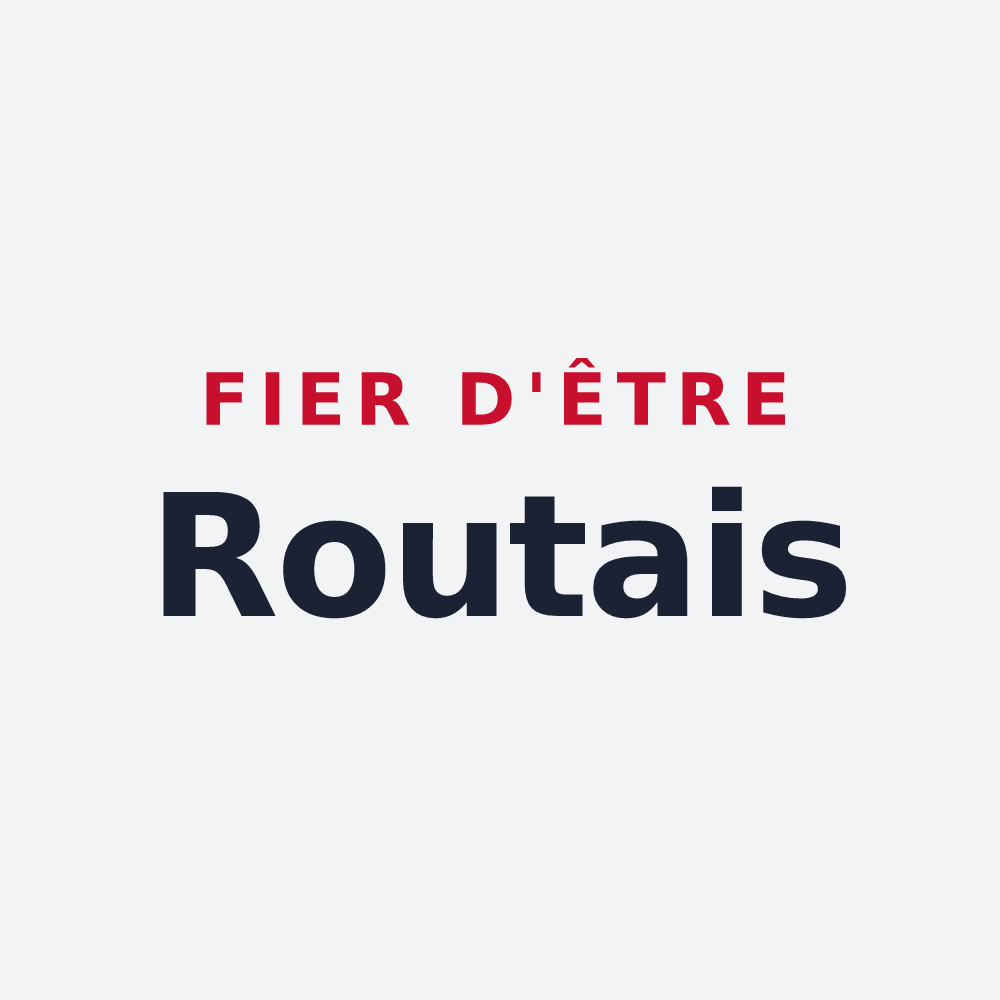 Poster « Fier d'être Routais » — design pour Routes