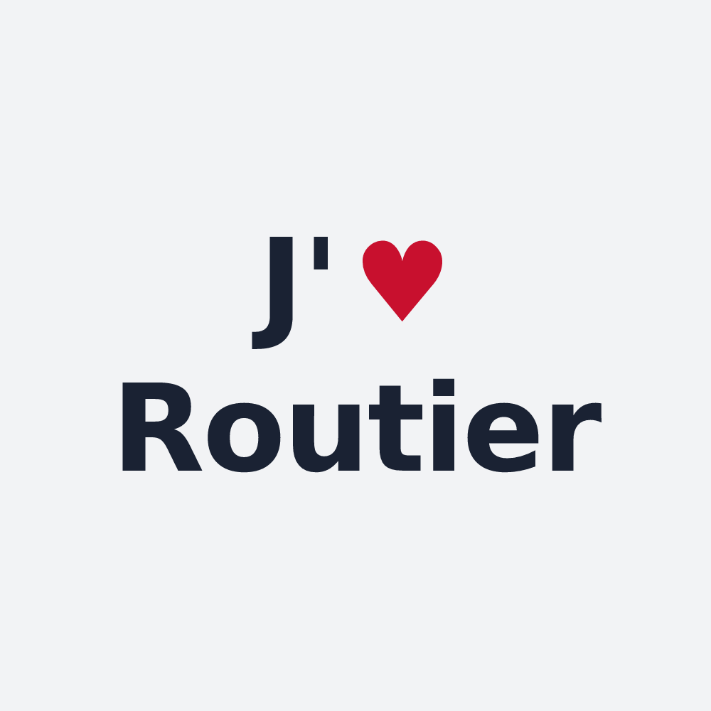 Poster personnalisé Routier — design J'aime Routier