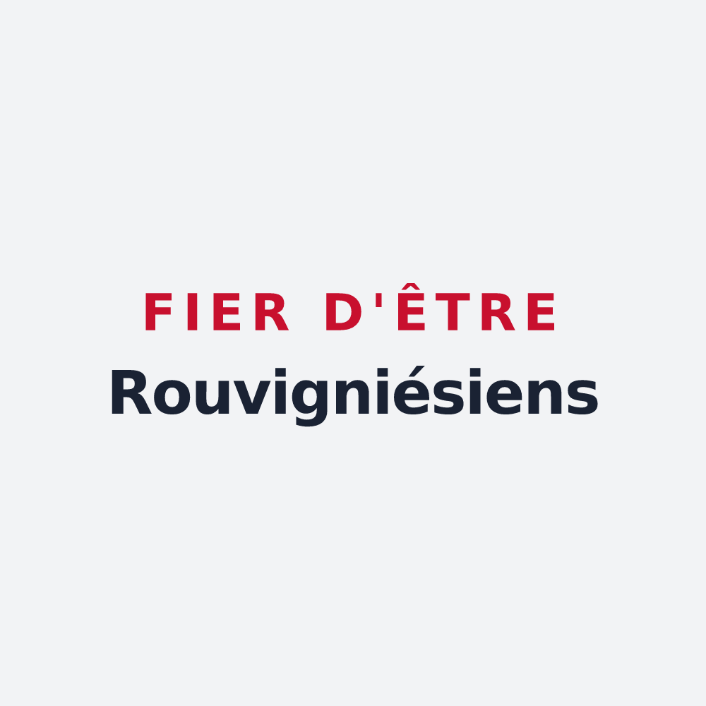 Poster « Fier d'être Rouvigniésiens » — design pour Rouvignies