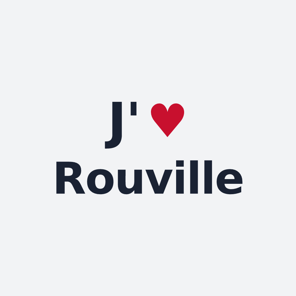 Poster personnalisé Rouville — design J'aime Rouville