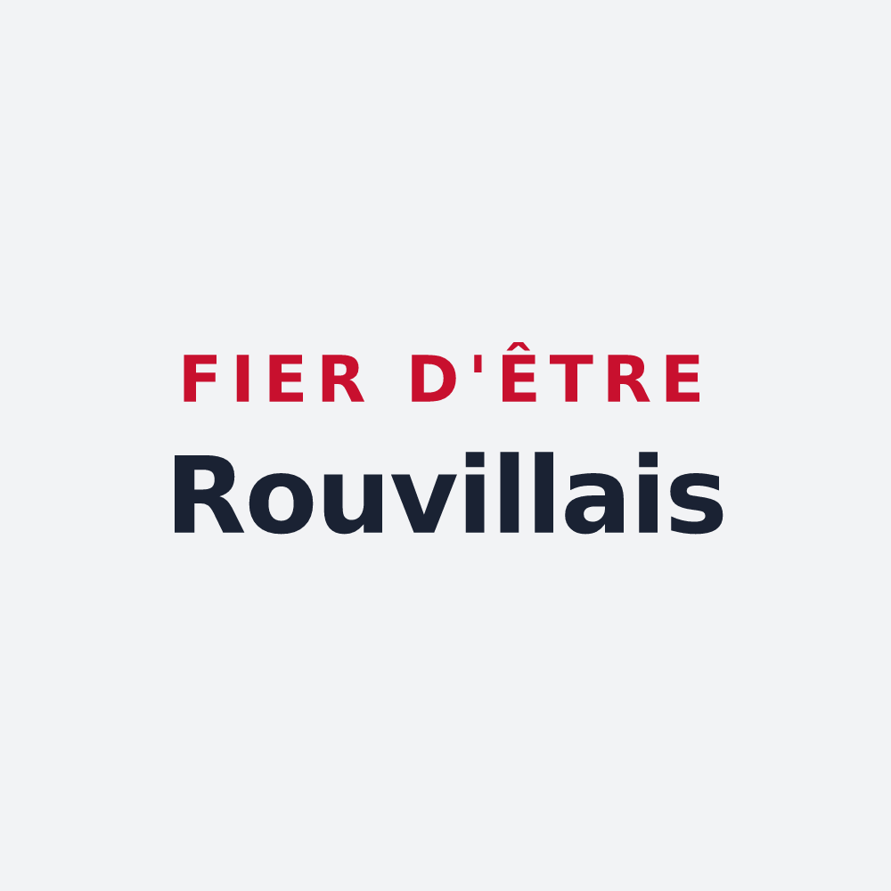 Poster « Fier d'être Rouvillais » — design pour Rouville