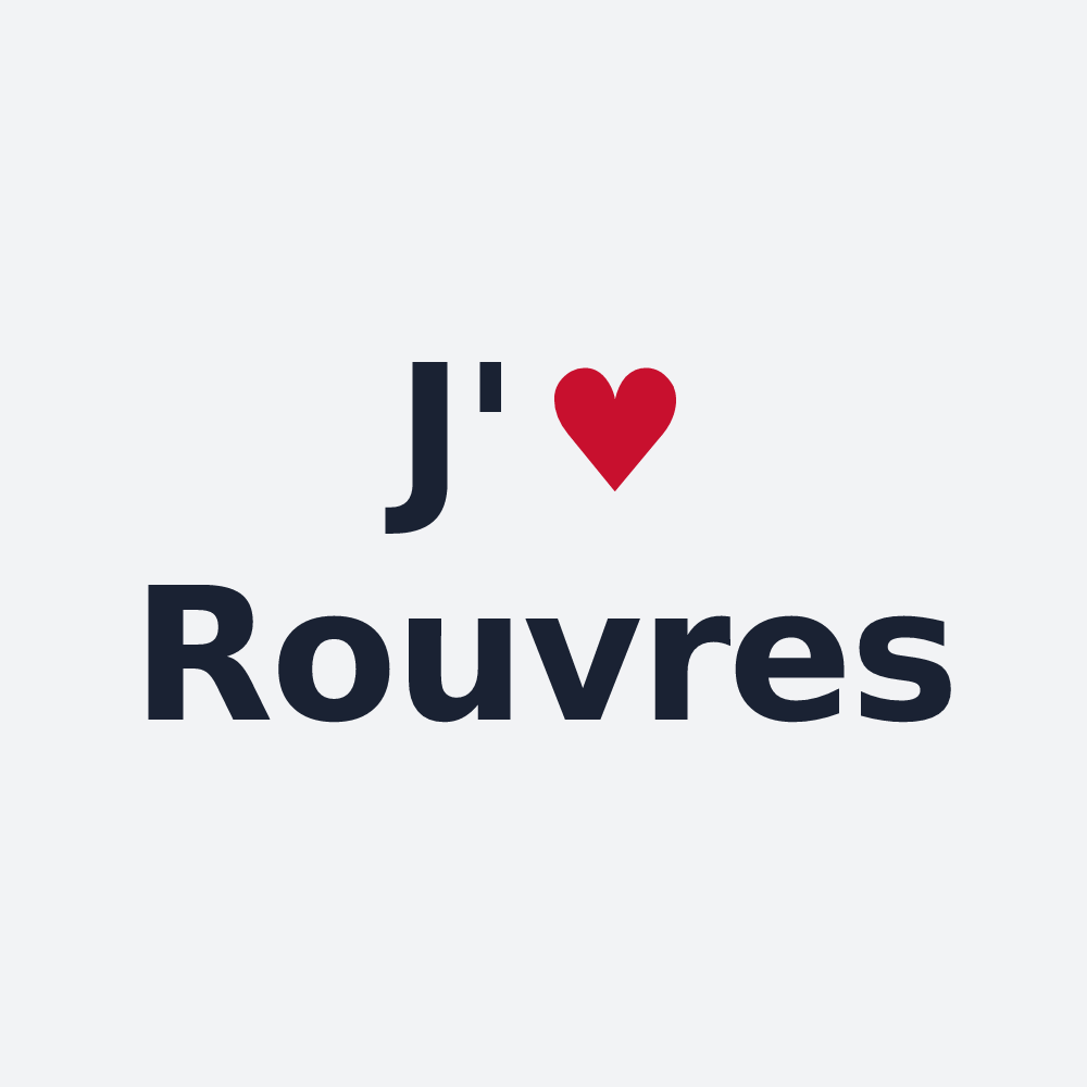 Poster personnalisé Rouvres — design J'aime Rouvres