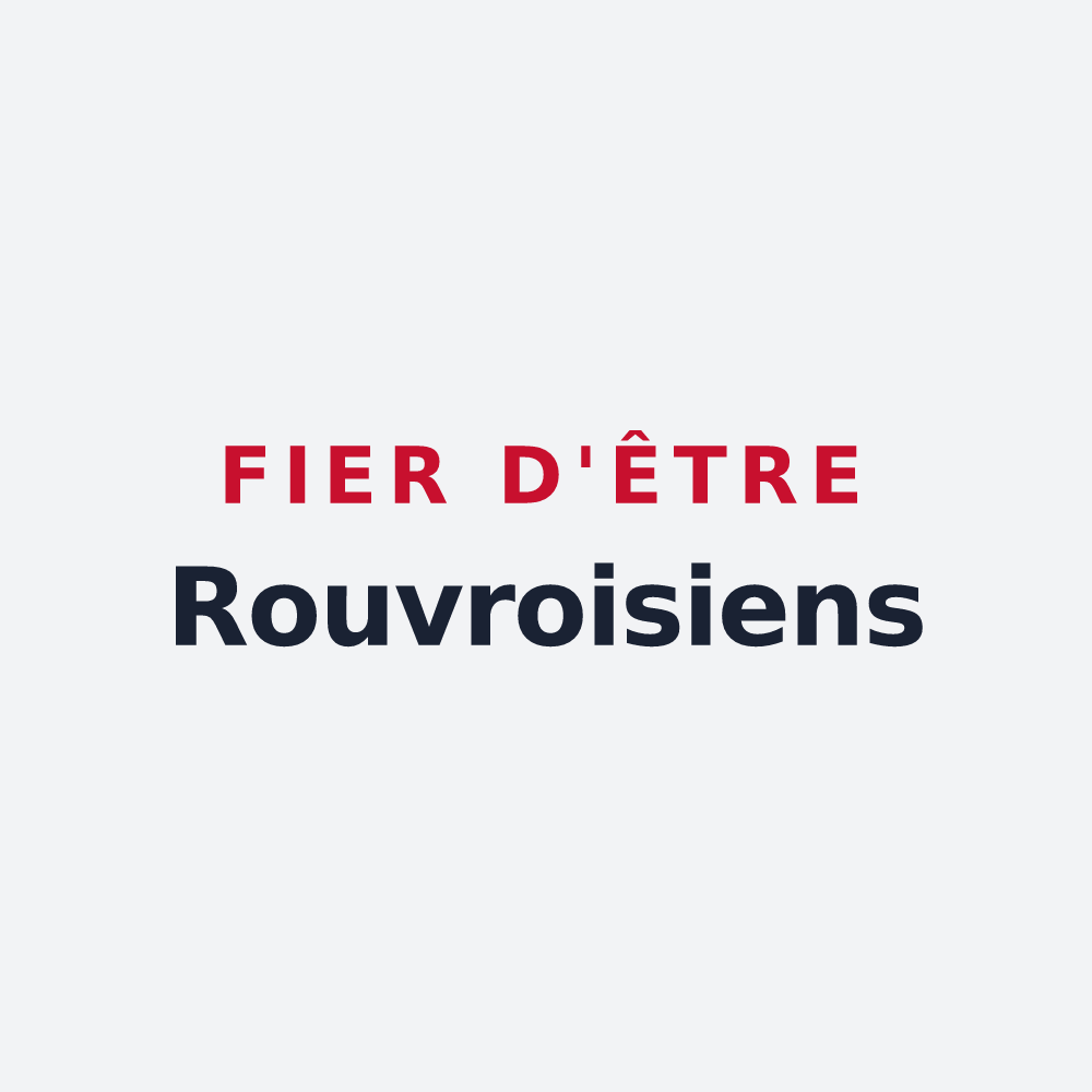 Poster « Fier d'être Rouvroisiens » — design pour Rouvroy
