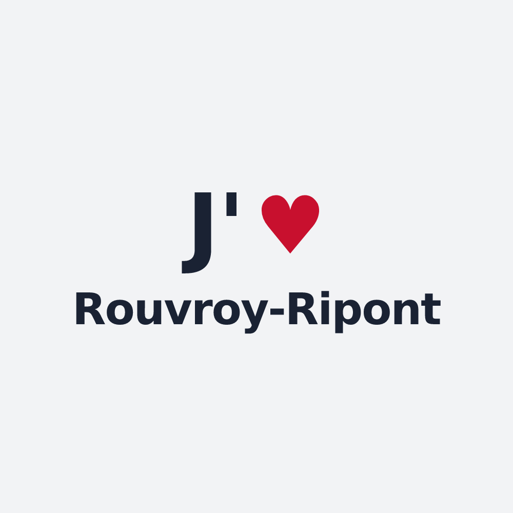 Poster personnalisé Rouvroy-Ripont — design J'aime Rouvroy-Ripont