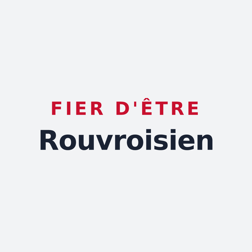 Poster « Fier d'être Rouvroisien » — design pour Rouvroy-sur-Marne