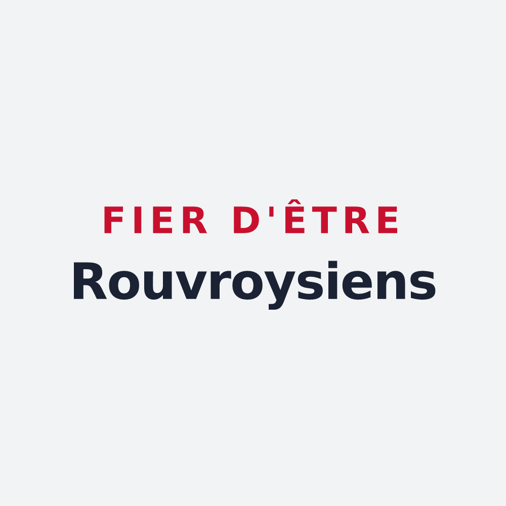 Poster « Fier d'être Rouvroysiens » — design pour Rouvroy