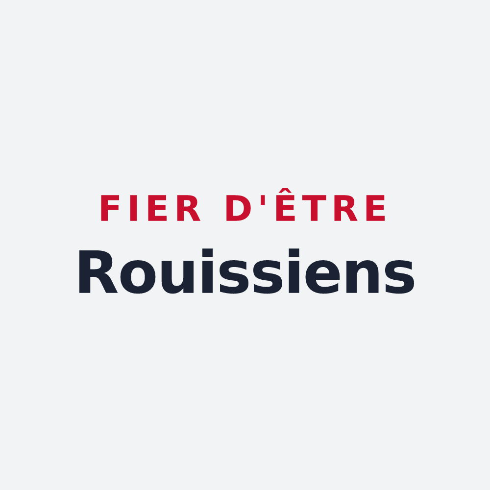 Poster « Fier d'être Rouissiens » — design pour Rouy-le-Grand