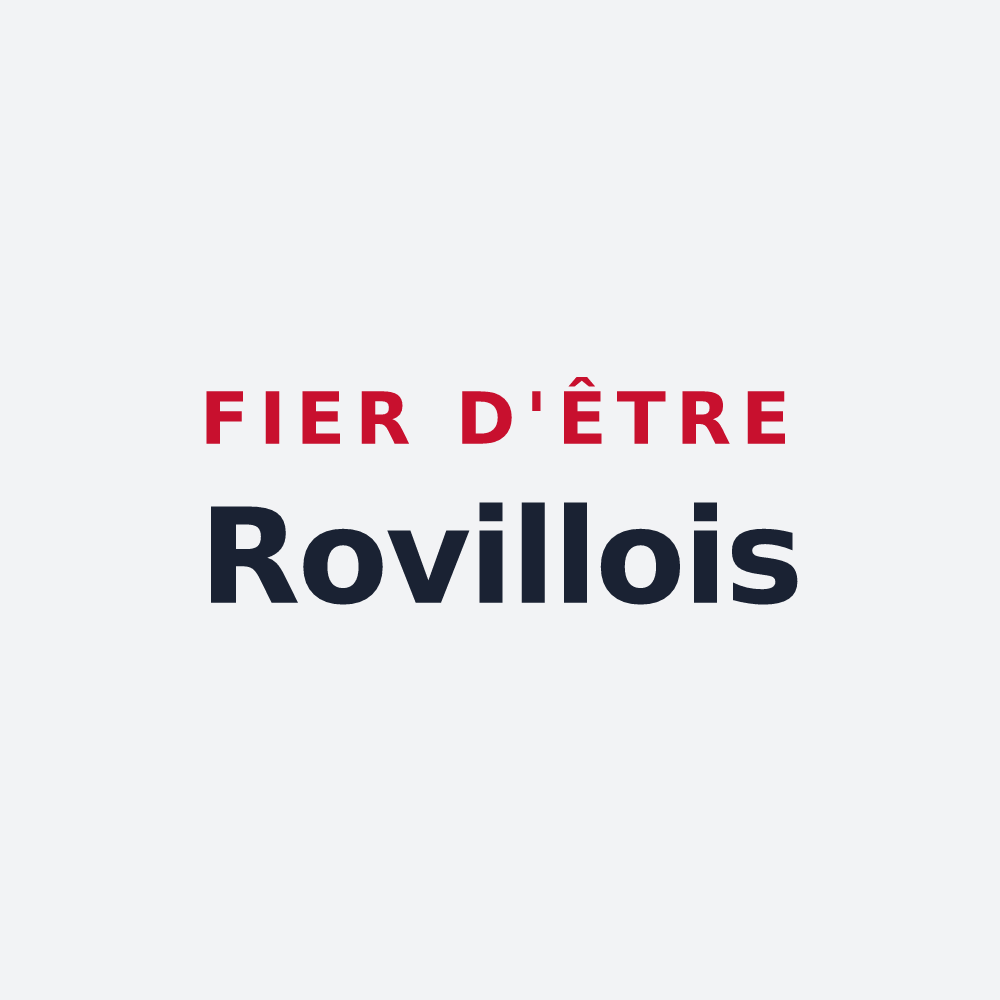 Poster « Fier d'être Rovillois » — design pour Roville-devant-Bayon