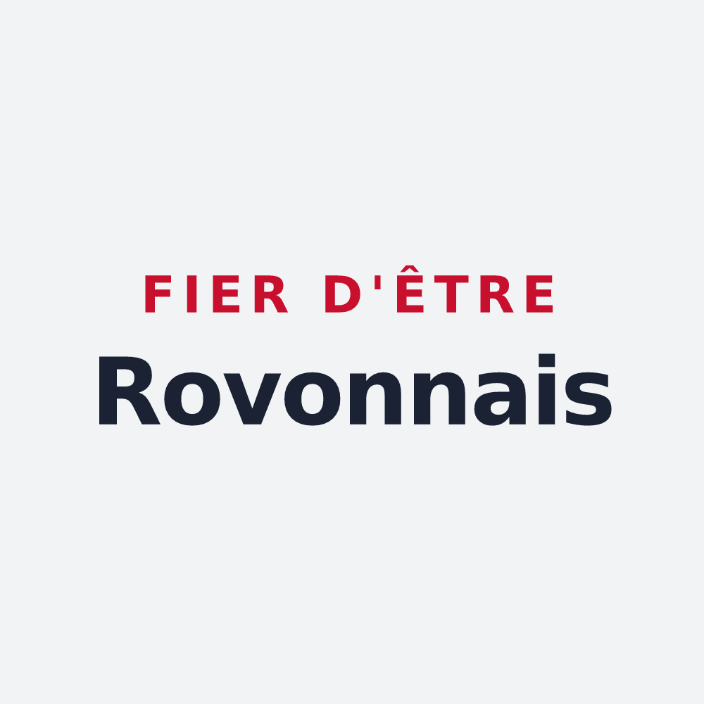 Poster « Fier d'être Rovonnais » — design pour Rovon