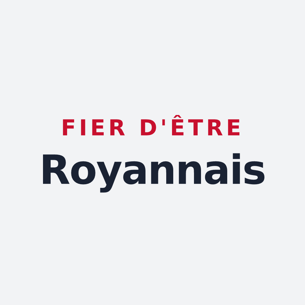 Poster « Fier d'être Royannais » — design pour Royan