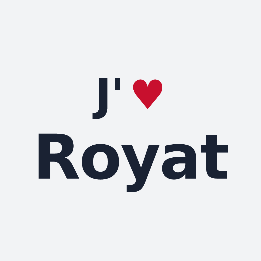 Poster personnalisé Royat — design J'aime Royat