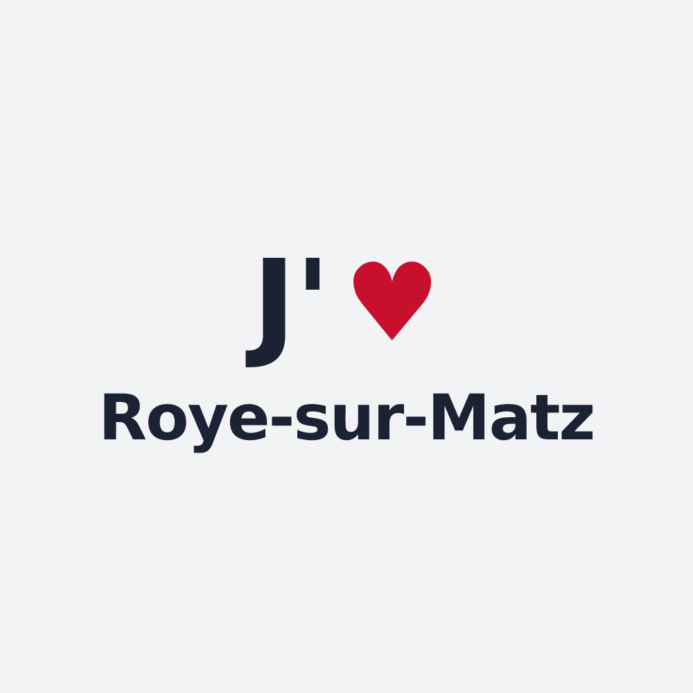 Poster personnalisé Roye-sur-Matz — design J'aime Roye-sur-Matz