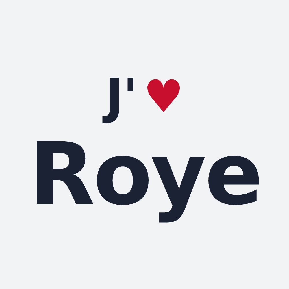 Poster personnalisé Roye — design J'aime Roye