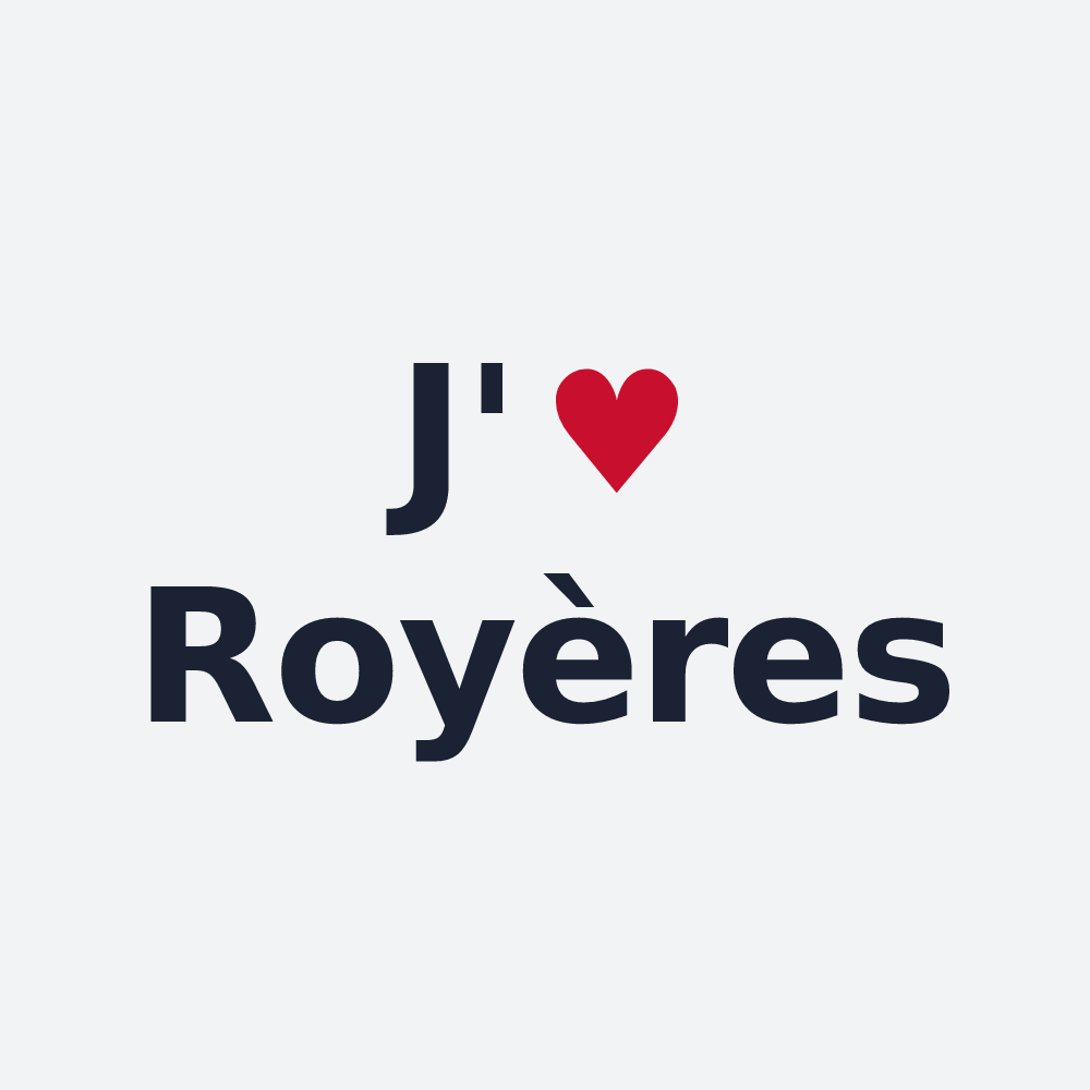 Poster personnalisé Royères — design J'aime Royères
