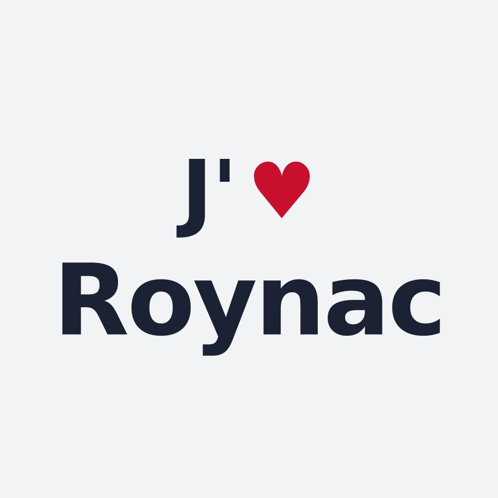 Poster personnalisé Roynac — design J'aime Roynac