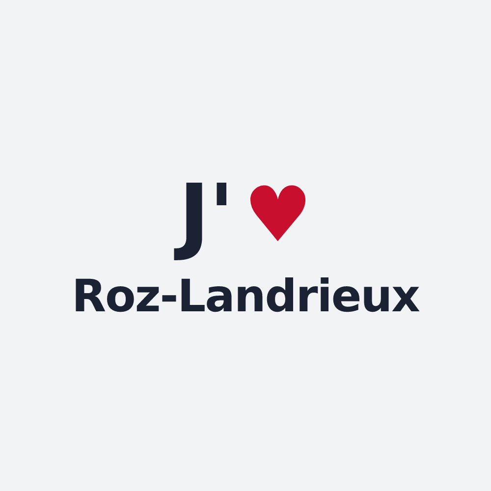 Poster personnalisé Roz-Landrieux — design J'aime Roz-Landrieux
