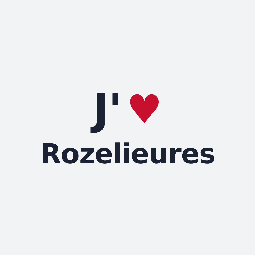 Poster personnalisé Rozelieures — design J'aime Rozelieures